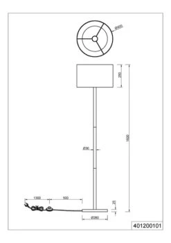 Trio Stehlampe Korba -Lichtwelt Verkauf FJPG S700 1749
