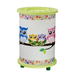 LED-Kinderlampe Eulenfamilie