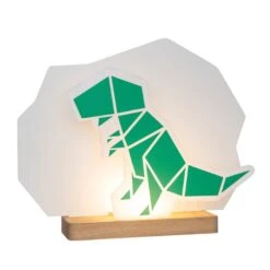 LED-Kinderlampe Dinopoly Grün